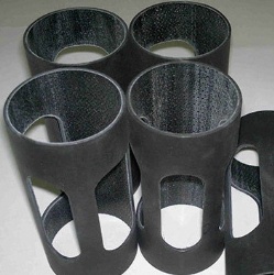 Profiled carbon fibre tube